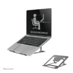 Neomounts NSLS085GREY, soporte plegable para portátil, compatible con laptops de 10 a 17 pulgadas, SKU NSLS085GREY