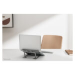Neomounts NSLS085GREY, soporte plegable para portátil, compatible con laptops de 10 a 17 pulgadas, SKU NSLS085GREY