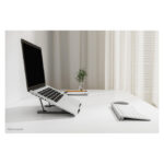 Neomounts NSLS085GREY, soporte plegable para portátil, compatible con laptops de 10 a 17 pulgadas, SKU NSLS085GREY