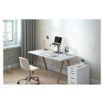 Soporte para portátil Neomounts NSLS200 ajustable en altura, plegable y compacto, compatible con portátiles de 10 a 17 pulgadas