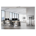 Soporte para portátil Neomounts NSLS200 ajustable en altura, plegable y compacto, compatible con portátiles de 10 a 17 pulgadas