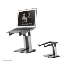 Soporte para portátil Neomounts NSLS200 ajustable en altura, plegable y compacto, compatible con portátiles de 10 a 17 pulgadas