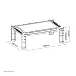 Neomounts NSMONITOR20 soporte elevador ajustable para monitor o portátil con altura ajustable y diseño universal