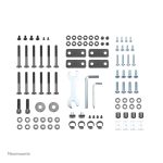 Carro para TV de 32 a 70 pulgadas Neomounts, modelo PLASMA-M1700E, con ajuste de altura y ruedas para movilidad.