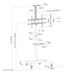 Imágenes de Neomounts carro para TV con pantalla entre 37 y 70 pulgadas, modelo giratorio PLASMA-M1900E