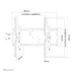 Soporte de pared inclinable Neomounts PLASMA-W200 para televisores de 37 a 85 pulgadas. SKU: PLASMA-W200