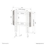 Soporte de pared Neomounts WL30-550BL12 para televisores de 24 a 65 pulgadas, diseño ultra plano y montaje fácil. SKU: WL30-550BL12
