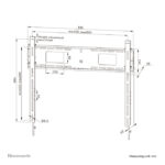 Neomounts WL30-750BL18 soporte de pared robusto fijo para pantallas de 43 a 98 pulgadas, bloqueable y con instalación rápida TÜV