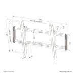 Soporte de pared Neomounts WL35-550BL16 para TV de 42 a 86 pulgadas, inclinable y fácil montaje
