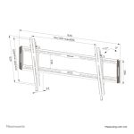 Soporte de pared Neomounts para TV de 43 a 86 pulgadas, inclinable y fácil de montar. SKU: WL35-550BL18
