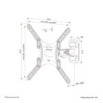 Soporte de pared Neomounts para TV de 32 a 55 pulgadas, modelo WL40-540BL14, con movimiento completo y fácil montaje