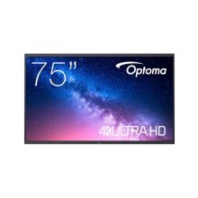 Optoma 5753RK pizarra blanca interactiva de 75 pulgadas con resolución 3840 x 2160 Pixeles y pantalla táctil. SKU H1F0C0OBW101