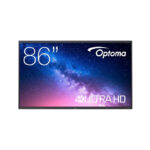 Optoma 5863RK pizarra blanca interactiva de 86 pulgadas con resolución 3840 x 2160 pixeles y pantalla táctil, SKU H1F0C0PBW101