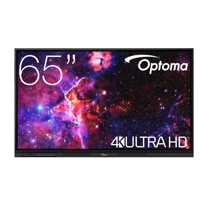 Optoma pizarra blanca interactiva 65 pulgadas 4K pantalla táctil Imagen de la pizarra blanca interactiva Optoma 3653RK de 65 pulgadas, resolución 3840 x 2160 píxeles, pantalla táctil, color negro. SKU: H1F0H06BW101