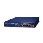 PLANET GS-5220-8P2T2S switch L2+ Gigabit Ethernet (10/100/1000) con Energía sobre Ethernet (PoE) 1U azul