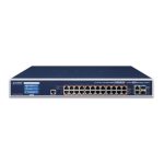 PLANET GS-6320-24UP2T2XV, switch gestionado L3 Gigabit Ethernet, PoE, 1.25U, azul, SKU GS-6320-24UP2T2XV