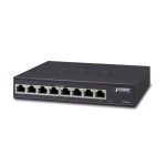 Planeta switch Gigabit Ethernet no administrado GSD-805 con 8 puertos 10/100/1000 en color negro