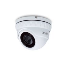 Cámara de seguridad IP PLANET modelo ICA-M4580P con 5 megapíxeles H.265, IR inteligente, ideal para interiores y exteriores, montada en techo.
