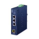Imagen del PLANET Industrial 3-Port RJ45 Azul convertidor de medio con número de SKU IECJ-410FT