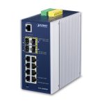 PLANET IGS-12040MT switch gestionado L2+ Gigabit Ethernet 10/100/1000, azul y blanco, SKU IGS-12040MT