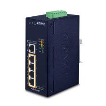Switch no administrado PLANET IGS-504HPT con Ethernet Gigabit y soporte PoE, color azul. SKU: IGS-504HPT