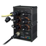 switch PLANET IGS-604HPT-RJ gestionado L2+ Gigabit Ethernet 10/100/1000 con energía sobre Ethernet y carcasa negra