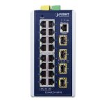 Switch gestionado L3 Gigabit Ethernet PLANET IGS-6325-16T4S con 16 puertos, colores azul y gris