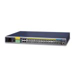 Imagen del switch gestionado PLANET IGS-6325-20S4C4X L3 Gigabit Ethernet con tamaño 1U y color azul. SKU: IGS-6325-20S4C4X.