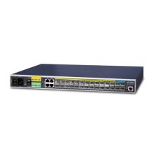 Imagen del switch gestionado PLANET IGS-6325-20S4C4X L3 Gigabit Ethernet con tamaño 1U y color azul. SKU: IGS-6325-20S4C4X.