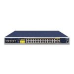 Switch PLANET IGS-6325-24P4S gestión L3, Gigabit Ethernet, PoE, 1U en color azul. SKU: IGS-6325-24P4S