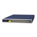 PLANET IGS-6325-24P4X switch gestionado L3 con 24 puertos Gigabit Ethernet PoE y 4 puertos 10G SFP+, SKU IGS-6325-24P4X