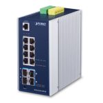 Switch PLANET IGS-6325-8T4X Gestionado L3 Gigabit Ethernet (10/100/1000), color azul y gris