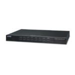 PLANET 16-port KVM switch, rack-mountable, black color, SKU IKVM-210-16