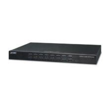PLANET 16-port KVM switch, rack-mountable, black color, SKU IKVM-210-16