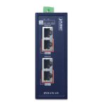 Switch PLANET IPOE-270-12V Energía sobre Ethernet en color azul con salida de 12V, SKU IPOE-270-12V