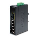 switch No administrado PLANET ISW-511S15 con tecnología L2 y puertos Fast Ethernet (10/100), color negro, SKU ISW-511S15