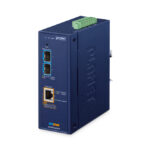 PLANET IP40 industrial 2-port convertidor de medio azul, SKU IXT-900-2X1UP