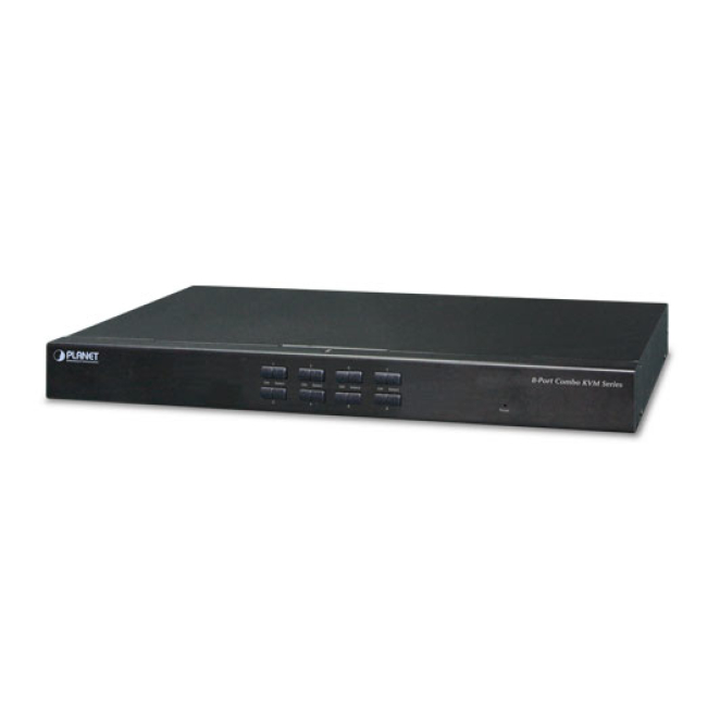 PLANET KVM-210-08 interruptor KVM Montaje en rack Negro 3 PLANET KVM-210-08 interruptor KVM Montaje en rack Negro en uso