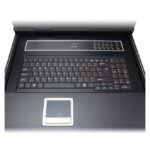 Vista frontal del interruptor KVM PLANET KVM-210-08M con capacidad de montaje en rack. SKU: KVM-210-08M