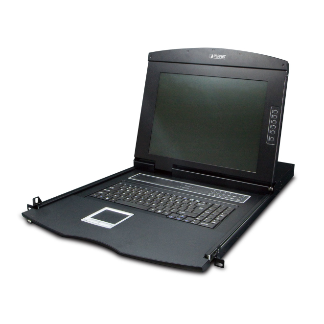PLANET interruptor KVM 16-Port Combo VGA LCD 17 pulgadas en rack negro Interruptor KVM PLANET de 16 puertos, combo VGA LCD de 17 pulgadas, para montaje en rack, color negro. SKU: KVM-210-16M