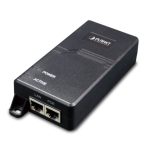 Imagen del PLANET POE-172, un switch Gigabit Ethernet (10/100/1000) con Energía sobre Ethernet (PoE) en color negro, SKU: POE-172