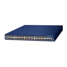 Switch gestionado PLANET SGS-6310-48P6XR L3 Gigabit Ethernet (10/100/1000) de 1U en color azul con soporte para energía sobre Ethernet (PoE)