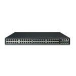 PLANET switch gestionado L3 en color negro con 48 puertos Gigabit Ethernet (10/100/1000), modelo SGS-6341-48T4X