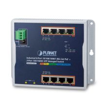Switch gestionado PLANET WGS-4215-8P2S con 8 puertos Gigabit Ethernet, PoE, color negro, SKU WGS-4215-8P2S