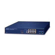 Switch gestionado PLANET con capacidad Gigabit Ethernet (10/100/1000) y soporte PoE, modelo WS-1032P. Color azul.