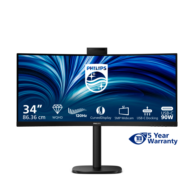 Philips 3000 series 34B2U3600CH/00 pantalla para PC 86,4 cm (34″) 3440 x 1440 Pixeles Wide Quad HD LCD Negro 2 Philips 3000 series pantalla 34 pulgadas conexiones