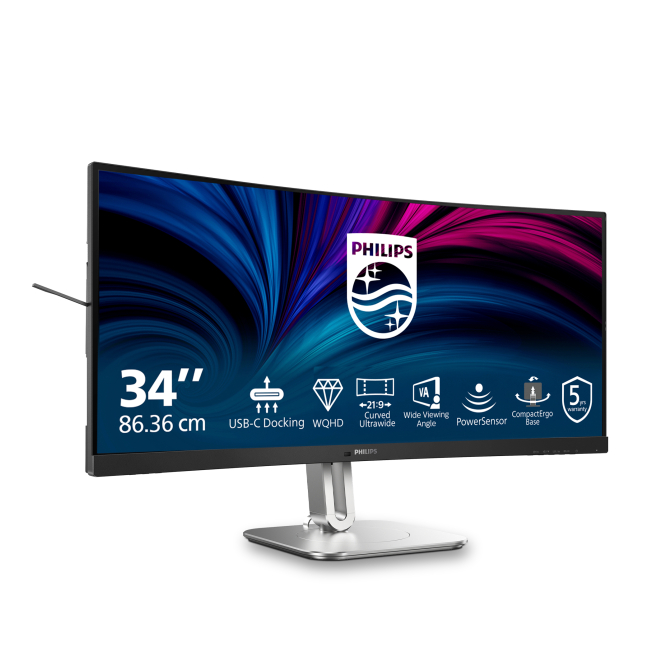Philips 5000 series 34B2U5600C/00 pantalla para PC 86,4 cm (34″) 3440 x 1440 Pixeles Dual QHD LCD Gris 2 Philips 5000 series 34B2U5600C/00 conexiones USB