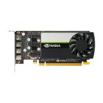 Imagen de la tarjeta gráfica PNY modelo NVIDIA T1000 con 4 GB de memoria GDDR6, SKU VCNT1000-SB. Ideal para tareas gráficas intensivas