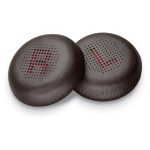 Almohadillas para auriculares HP Poly Blackwire 7225 de cuero sintético marrón oscuro, SKU 85S17AA, paquete de 2 unidades