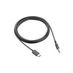 HP Poly Cable adaptador de audio Poly Voyager Surround 80/85 UC de 3,5 mm, SKU 9C6M4AA. Adaptador de audio de alta calidad para auriculares.